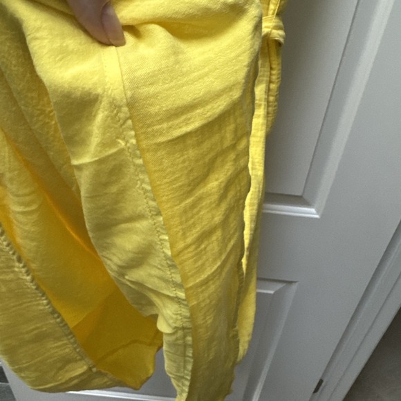 NWT GAP Sun Dress Midi Gauze Women's Plus Size 2XL Cotton Yellow Lightweight - Picture 9 of 11